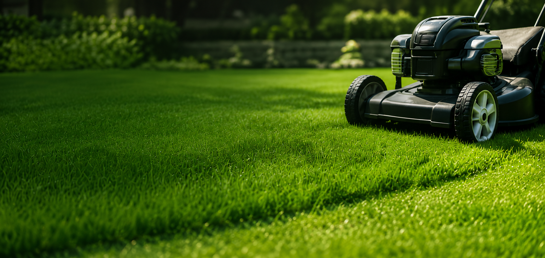 lawn mowing background